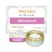 Tealight Set  Geranium  Soy Candles + Candle Holder Set